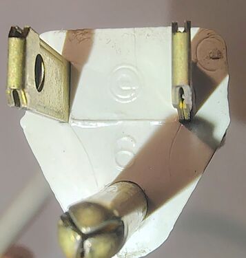Front view of the attached plug.