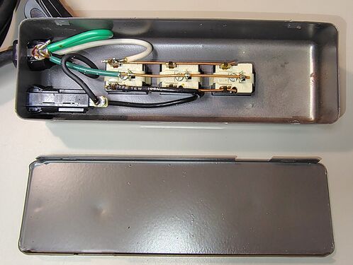 Overall internal construction after removal of the enclosure cover.