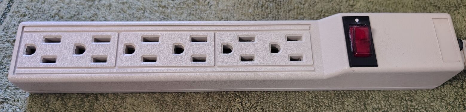 Connected to utility power with the rocker switch in the OFF position.
