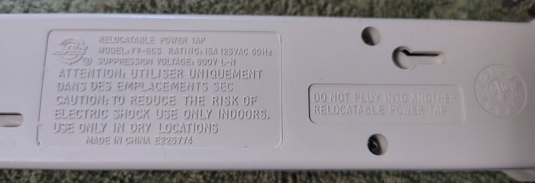 Outlet-end underside view.