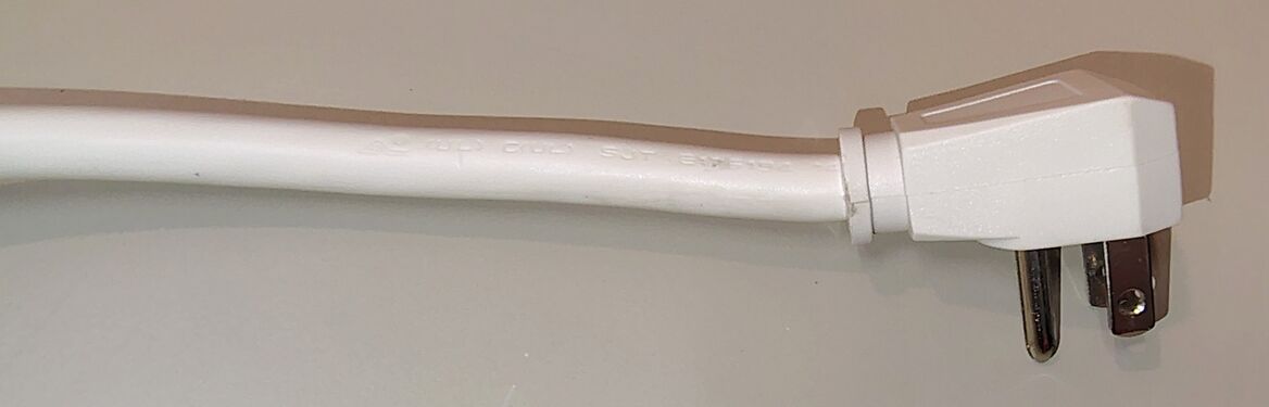 Grounded attachment plug and power cord.
