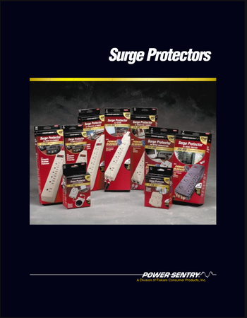 Cover of the June 2004 PowerSentry Surge Protectors catalog.