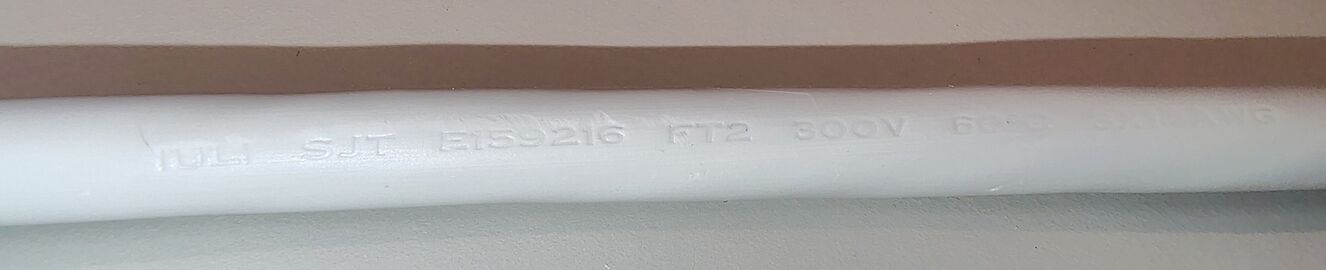 Baohing SJT 14/3 cord marking from APC PRO7 (2008).