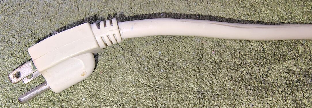Grounded attachment plug and power cord.