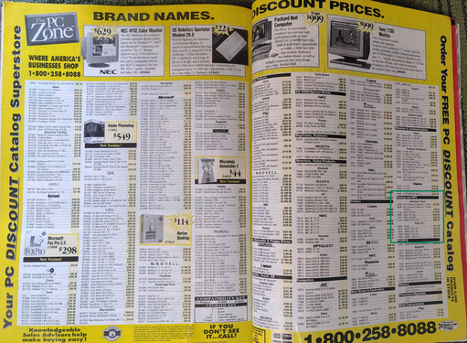 PC Zone advertisement from PC Magazine, December 6, 1994.