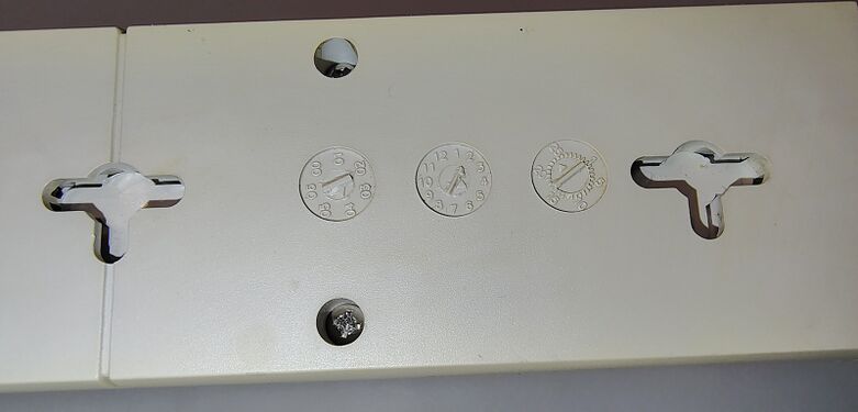 Underside specifications and ratings.