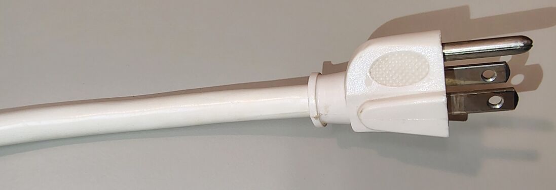 Attached four-foot power cord and grounded attachment plug.