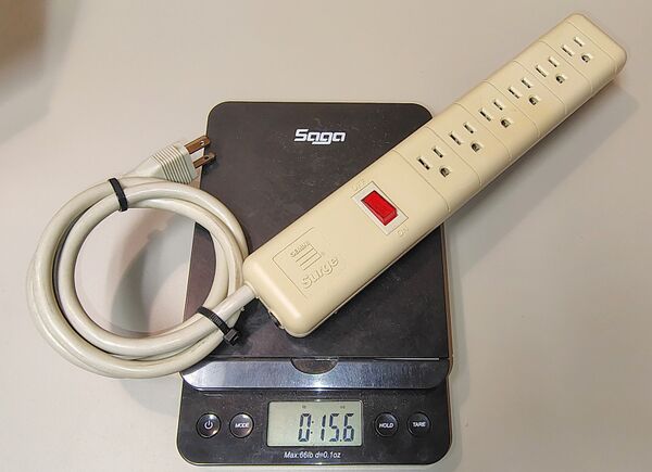 Gemini Surge Model VG307 on a digital scale.