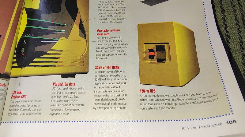 Detail showing the UPS recommendation and sizing guidance.