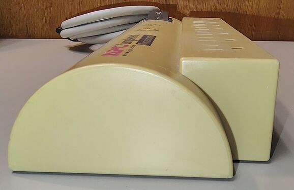 Rounded outlet-end profile.
