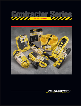 Cover of the PowerSentry Contractor Series catalog (February 2004).