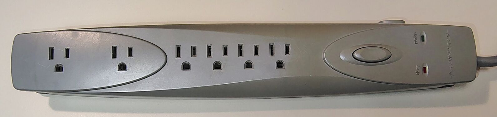 PowerSentry 626 connected to AC power with the push-button switch in the OFF position.