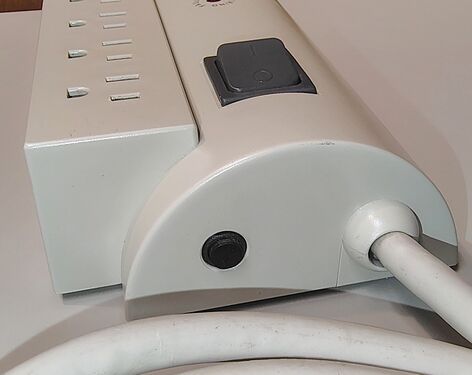 Cord-entry end showing strain relief and enclosure construction.