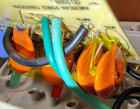 Suppression inductor and board markings.