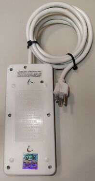 Underside view showing specifications and mounting provisions.