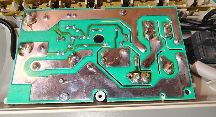 Underside of the suppression circuit board.
