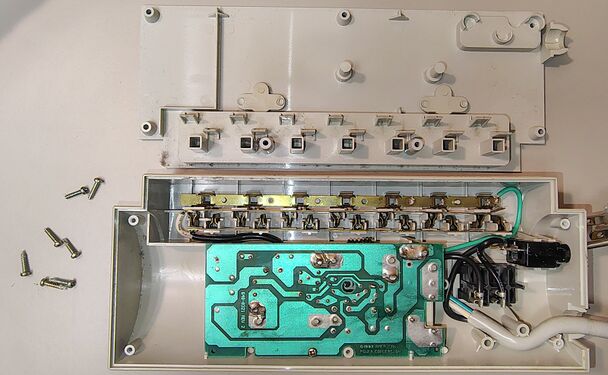 Initial internal view following enclosure removal.