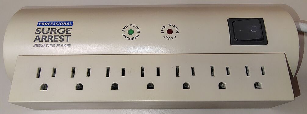 Protection Working indicator illuminated during testing.