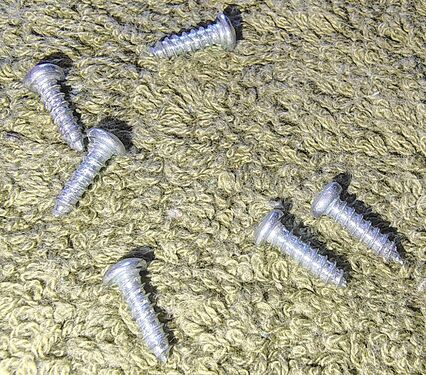Phillips-head enclosure screws removed during disassembly.