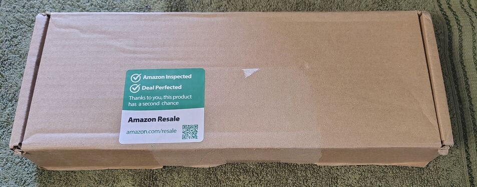 Amazon Resale product box as received.