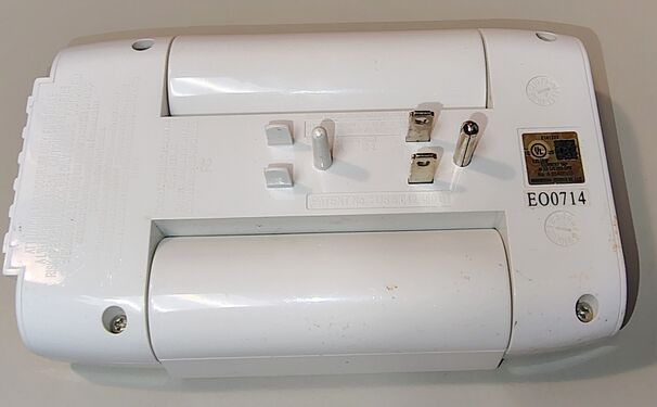 Rear view prior to cleaning and documentation.