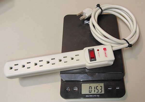 Universal 71632 on a digital scale.