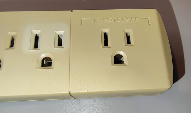 Dedicated transformer-spaced outlet.