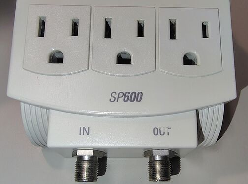 SP-600 model designation and integrated coaxial protection section.