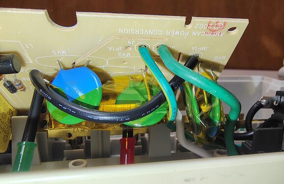 Suppression circuitry and 2002 APC board marking.