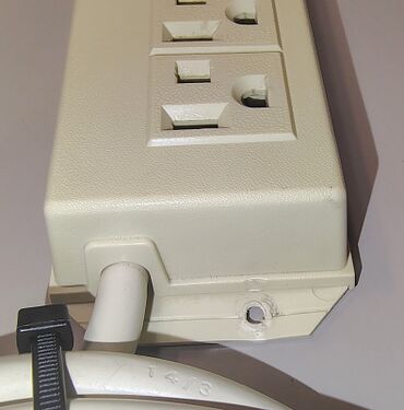 Cord entry point and wall-mount provision.