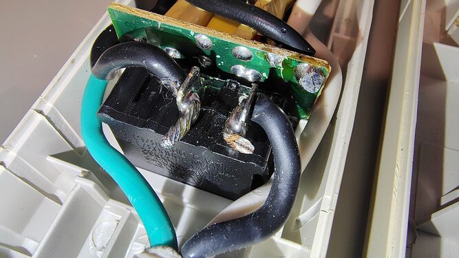 Surge-suppression circuit board and components.