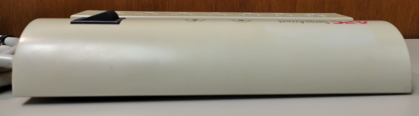 Rounded-side profile view of the APC SurgeArrest Professional PRO7.