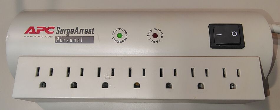Protection Working indicator illuminated during functional testing.