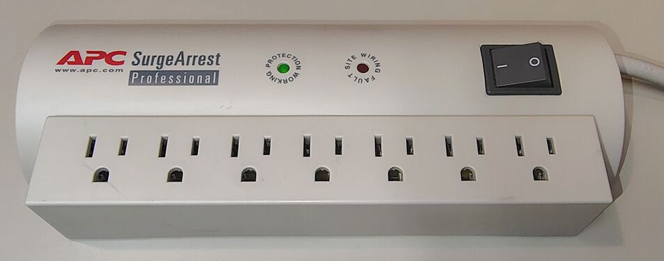 PRO7 connected to power during operational testing.