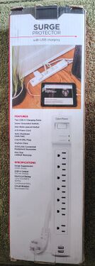 Rear package panel showing features and specifications.
