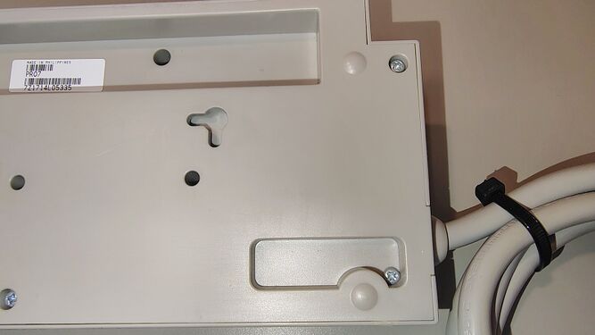 Cord-entry end and mounting provisions.
