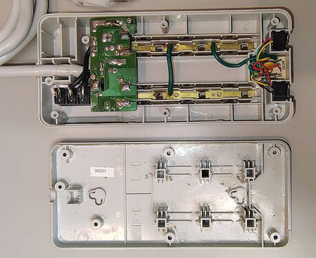 Overall internal construction after opening the enclosure.