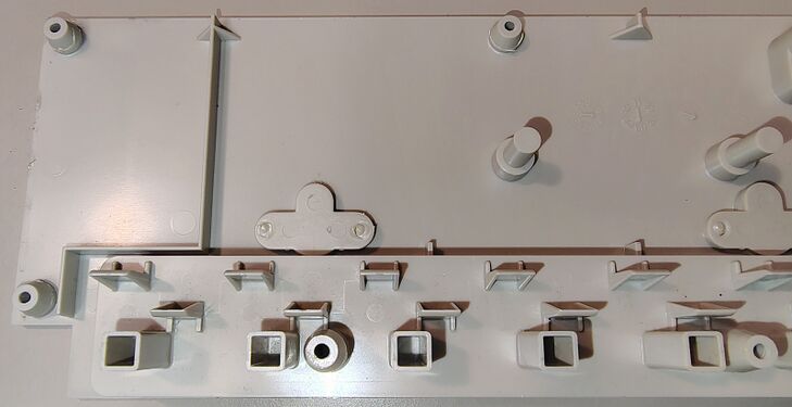 Upper housing outlet supports and structural details.